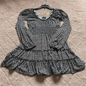 Urban Outfitters Smocked Floral Milk Maid Dress Preppy Cottage Coquette Size S